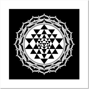 Sri Yantra Mandala Posters and Art